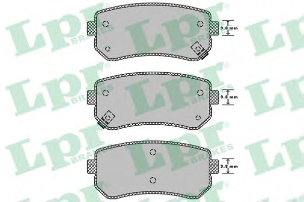 Set placute frana,frana disc KIA RIO II (JB) (2005 - 2016) LPR 05P1344 piesa NOUA