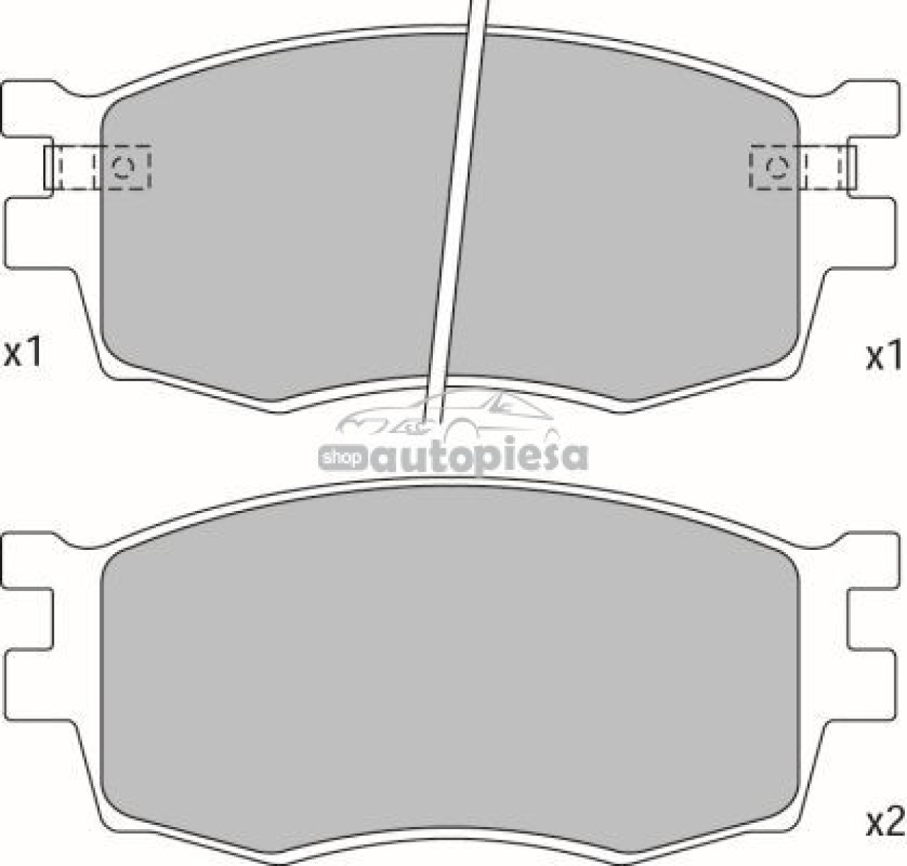 Set placute frana,frana disc KIA RIO II limuzina (JB) (2005 - 2016) KRIEGER 0950006323 piesa NOUA
