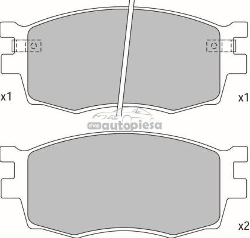 Set placute frana,frana disc KIA RIO II limuzina (JB) (2005 - 2016) KRIEGER 0950006323 piesa NOUA