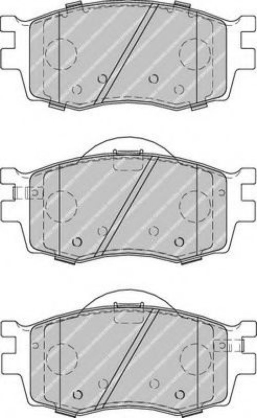 Set placute frana,frana disc KIA RIO II limuzina (JB) (2005 - 2016) FERODO FDB1955 piesa NOUA