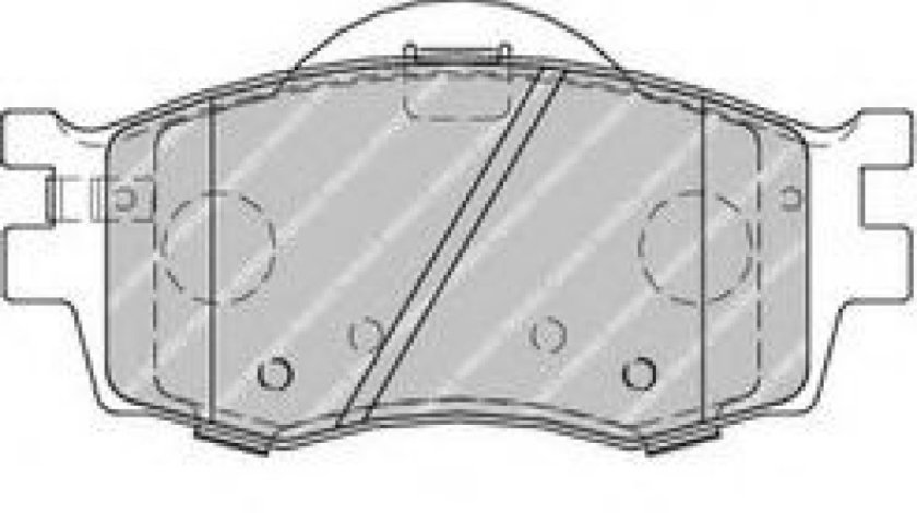 Set placute frana,frana disc KIA RIO II limuzina (JB) (2005 - 2016) FERODO FDB1955 piesa NOUA