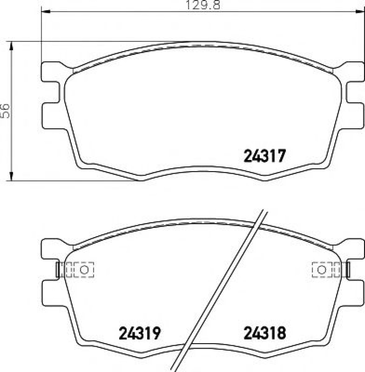 Set placute frana,frana disc KIA RIO II limuzina (JB) (2005 - 2016) TEXTAR 2431701 piesa NOUA