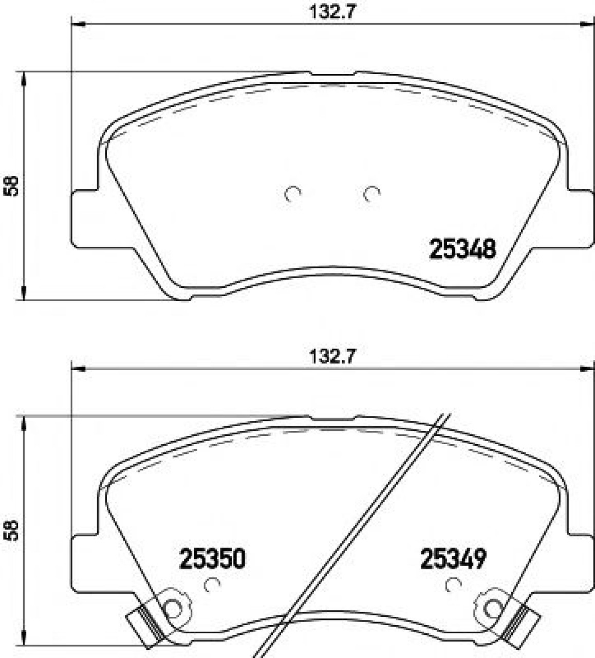 Set placute frana,frana disc KIA RIO III limuzina (UB) (2010 - 2016) TEXTAR 2534801 piesa NOUA