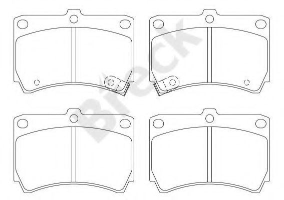 Set placute frana,frana disc KIA RIO limuzina (DC) (2000 - 2005) Break 21654 00 702 10 piesa NOUA