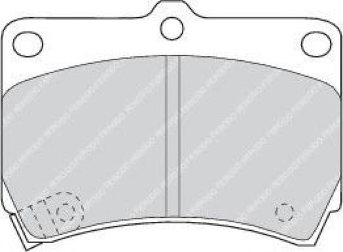 Set placute frana,frana disc KIA RIO limuzina (DC) (2000 - 2005) FERODO FDB715 piesa NOUA