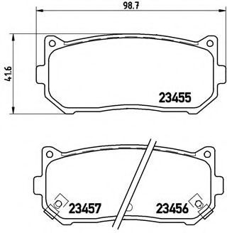 Set placute frana,frana disc KIA SHUMA II limuzina (FB) (2001 - 2004) BREMBO P 30 008 piesa NOUA