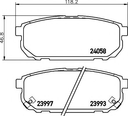 Set placute frana,frana disc KIA SORENTO I (JC) (2002 - 2009) TEXTAR 2405801 piesa NOUA