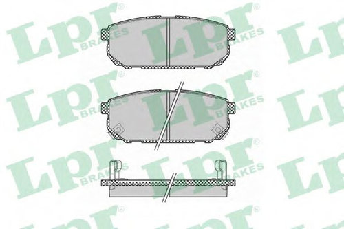 Set placute frana,frana disc KIA SORENTO I (JC) (2002 - 2009) LPR 05P1370 piesa NOUA