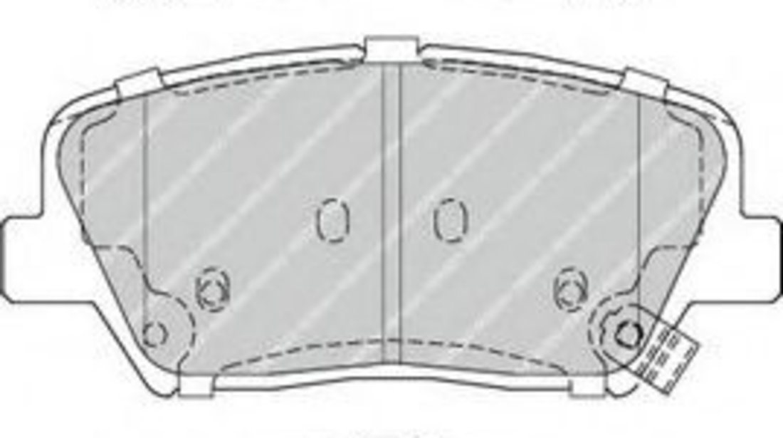 Set placute frana,frana disc KIA SORENTO II (XM) (2009 - 2015) FERODO FDB4396 piesa NOUA