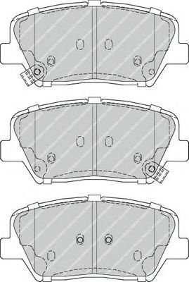 Set placute frana,frana disc KIA SORENTO II (XM) (2009 - 2015) FERODO FDB4396 piesa NOUA