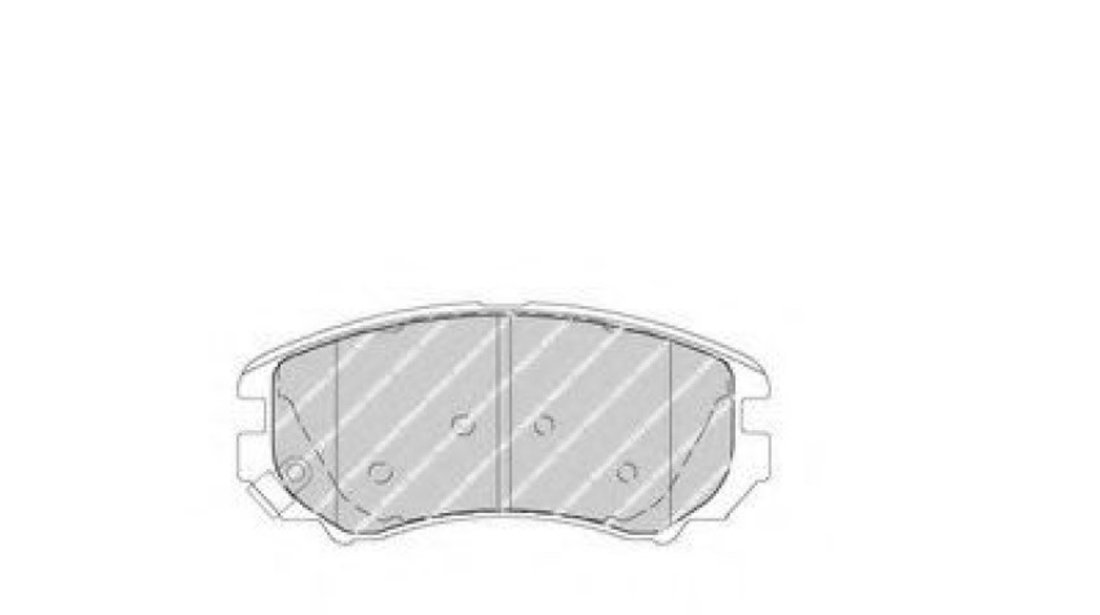 Set placute frana,frana disc KIA SOUL (AM) (2009 - 2013) FERODO FDB1733 piesa NOUA