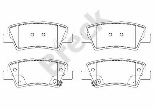 Set placute frana,frana disc KIA SOUL (AM) (2009 - 2013) Break 24934 00 702 00 piesa NOUA