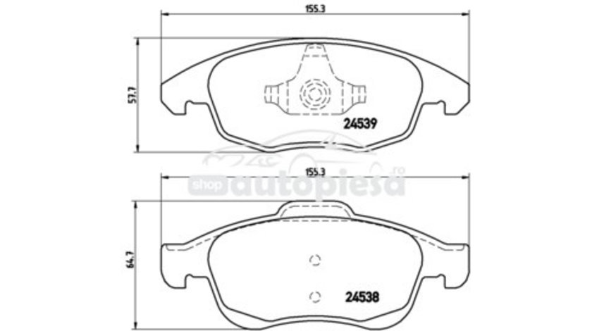 Set placute frana,frana disc KIA SOUL (AM) (2009 - 2013) ITN 16-BP1489 piesa NOUA