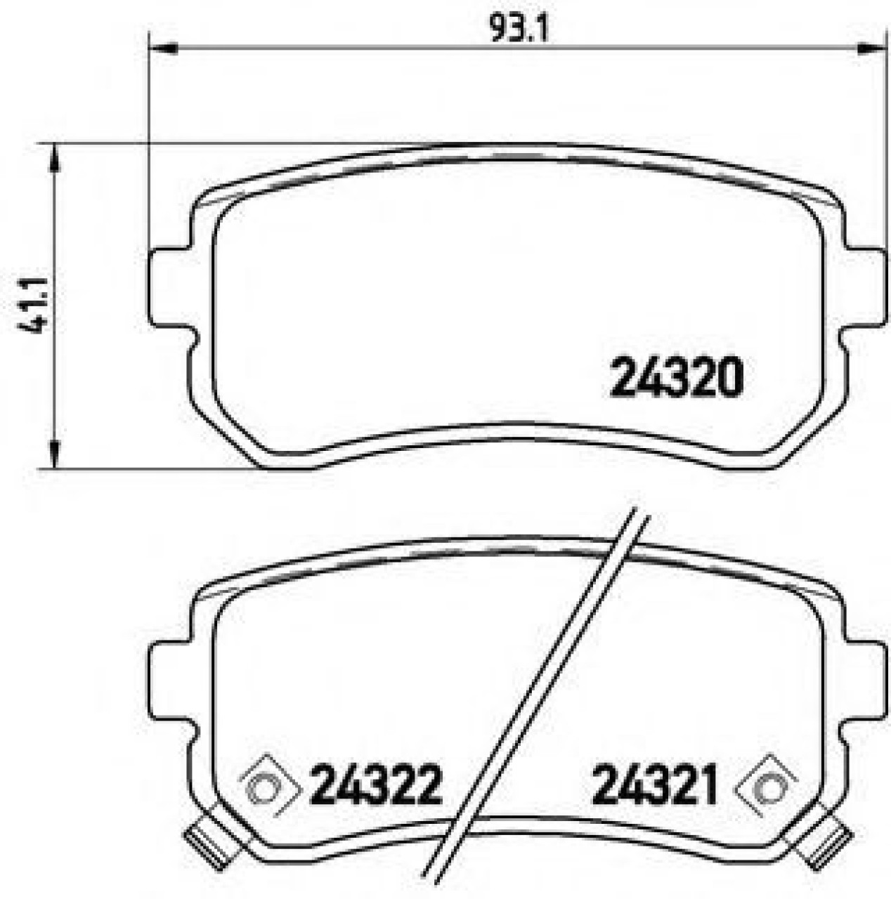 Set placute frana,frana disc KIA SPORTAGE (JE, KM) (2004 - 2016) BREMBO P 30 025 piesa NOUA