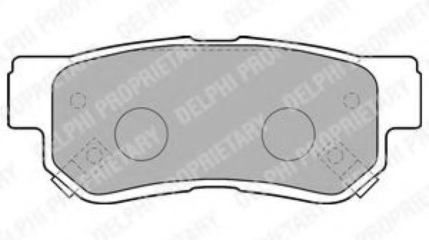 Set placute frana,frana disc KIA SPORTAGE (JE, KM) (2004 - 2016) DELPHI LP1539 piesa NOUA