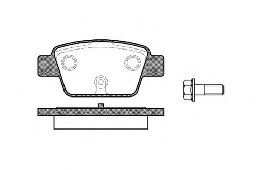 Set placute frana,frana disc LANCIA DELTA III (844) (2008 - 2014) REMSA 0861.00 piesa NOUA