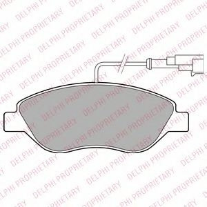 Set placute frana,frana disc LANCIA DELTA III (844) (2008 - 2014) DELPHI LP2299 piesa NOUA