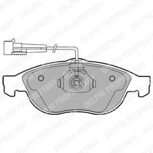 Set placute frana,frana disc LANCIA LYBRA (839AX) (1999 - 2005) DELPHI LP1404 piesa NOUA