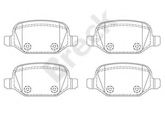 Set placute frana,frana disc LANCIA LYBRA (839AX) (1999 - 2005) Break 23517 00 704 00 piesa NOUA