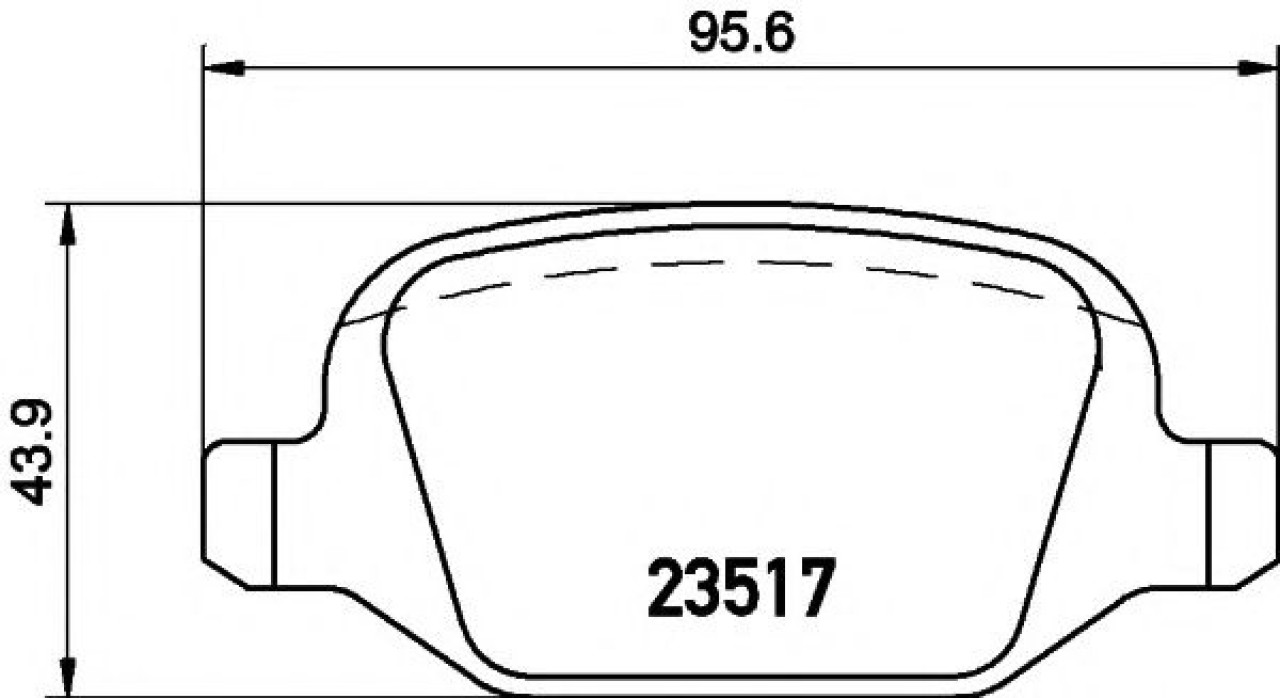 Set placute frana,frana disc LANCIA LYBRA SW (839BX) (1999 - 2005) TEXTAR 2351703 piesa NOUA