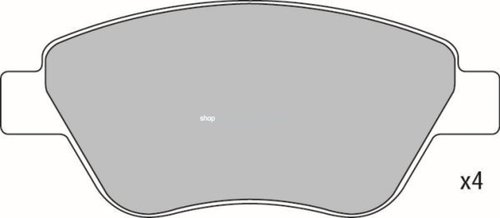 Set placute frana,frana disc LANCIA MUSA (350) (2004 - 2012) KRIEGER 0950006353 piesa NOUA