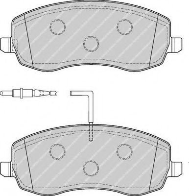 Set placute frana,frana disc LANCIA PHEDRA (179) (2002 - 2010) FERODO FDB4154 piesa NOUA