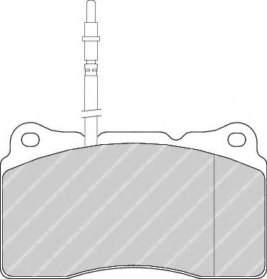 Set placute frana,frana disc LANCIA PHEDRA (179) (2002 - 2010) FERODO FDB1545 piesa NOUA