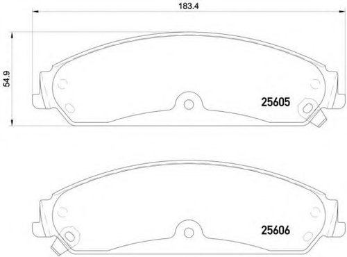 Set placute frana,frana disc LANCIA THEMA (LX) (2011 - 2016) BREMBO P 23 149 piesa NOUA