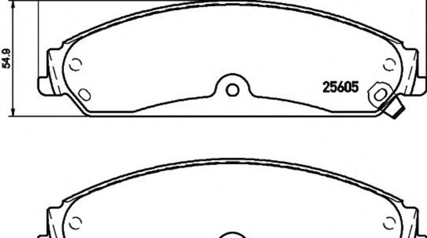 Set placute frana,frana disc LANCIA THEMA (LX) (2011 - 2016) TEXTAR 2560501 piesa NOUA