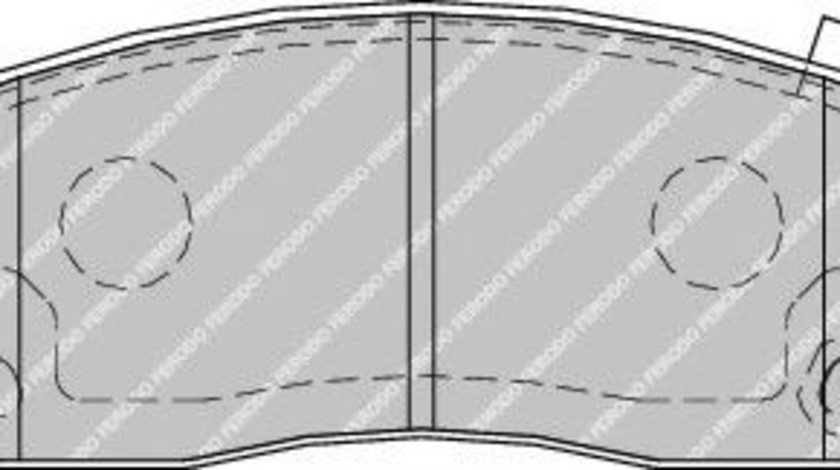 Set placute frana,frana disc LANCIA THEMA (LX) (2011 - 2016) FERODO FDB1954 piesa NOUA