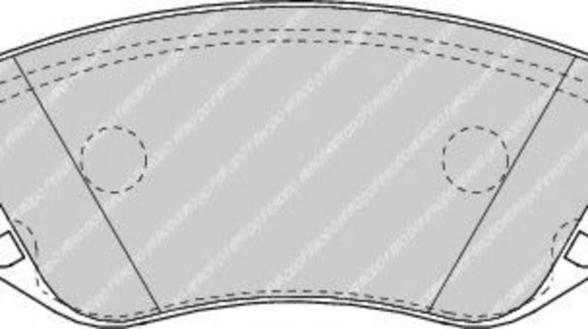 Set placute frana,frana disc LANCIA THESIS (841AX) (2002 - 2009) FERODO FDB1470 piesa NOUA