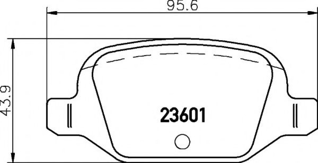 Set placute frana,frana disc LANCIA YPSILON (843) (2003 - 2011) TEXTAR 2360102 piesa NOUA
