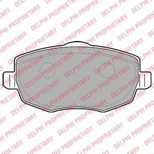 Set placute frana,frana disc LANCIA YPSILON (843) (2003 - 2011) DELPHI LP2064 piesa NOUA