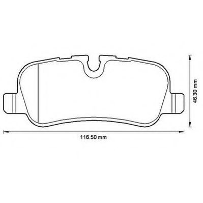 Set placute frana,frana disc LAND ROVER DISCOVERY III (LA, TAA) (2004 - 2009) JURID 572522JC piesa NOUA