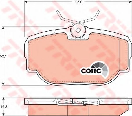 Set placute frana,frana disc LAND ROVER DISCOVERY II (LJ, LT) (1998 - 2004) TRW GDB1155 piesa NOUA