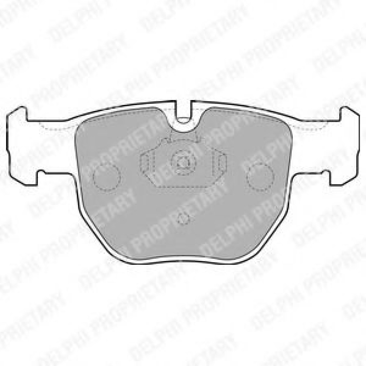 Set placute frana,frana disc LAND ROVER RANGE ROVER III (LM) (2002 - 2012) DELPHI LP1863 piesa NOUA