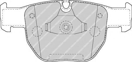 Set placute frana,frana disc LAND ROVER RANGE ROVER III (LM) (2002 - 2012) FERODO FDB1597 piesa NOUA