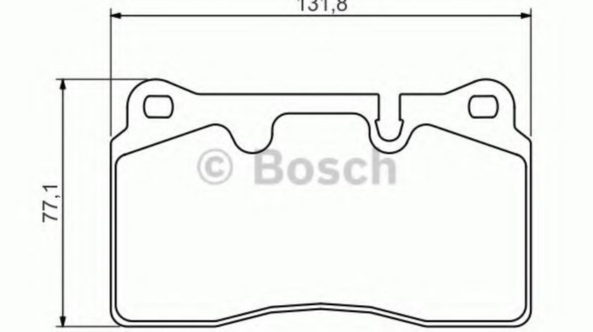 Set placute frana,frana disc LAND ROVER RANGE ROVER SPORT (LS) (2005 - 2013) BOSCH 0 986 494 351 piesa NOUA