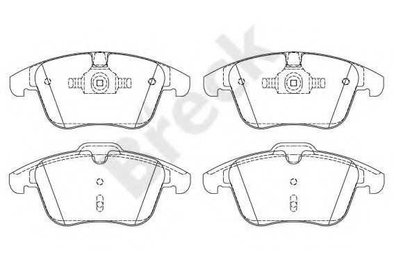 Set placute frana,frana disc LAND ROVER RANGE ROVER EVOQUE (LV) (2011 - 2016) Break 24123 00 701 00 piesa NOUA
