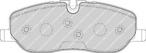 Set placute frana,frana disc LAND ROVER RANGE ROVER SPORT (LS) (2005 - 2013) FERODO FDB1615 piesa NO...