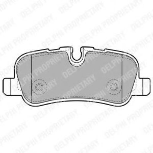 Set placute frana,frana disc LAND ROVER RANGE ROVER SPORT (LS) (2005 - 2013) DELPHI LP1936 piesa NOU...