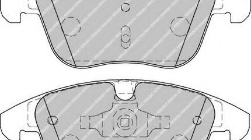 Set placute frana,frana disc LAND ROVER RANGE ROVER EVOQUE (LV) (2011 - 2016) FERODO FDB1897 piesa NOUA