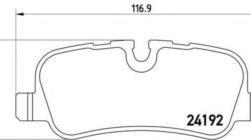 Set placute frana,frana disc LAND ROVER RANGE ROVER SPORT (LS) (2005 - 2013) BREMBO P 44 013 piesa NOUA