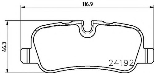 Set placute frana,frana disc LAND ROVER RANGE ROVER SPORT (LS) (2005 - 2013) TEXTAR 2419282 piesa NO...