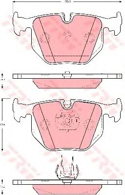 Set placute frana,frana disc LAND ROVER RANGE ROVER III (LM) (2002 - 2012) TRW GDB1527 piesa NOUA