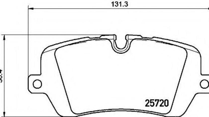 Set placute frana,frana disc LAND ROVER RANGE ROVER SPORT (LW) (2013 - 2016) BREMBO P 44 021 piesa NOUA