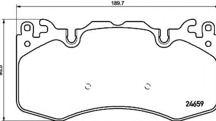 Set placute frana,frana disc LAND ROVER RANGE ROVER SPORT (LS) (2005 - 2013) BREMBO P 44 023 piesa NOUA