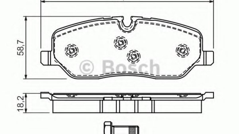 Set placute frana,frana disc LAND ROVER RANGE ROVER SPORT (LS) (2005 - 2013) BOSCH 0 986 494 147 piesa NOUA