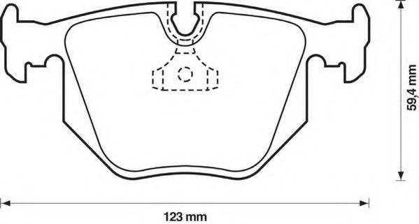 Set placute frana,frana disc LAND ROVER RANGE ROVER III (LM) (2002 - 2012) JURID 571918J piesa NOUA