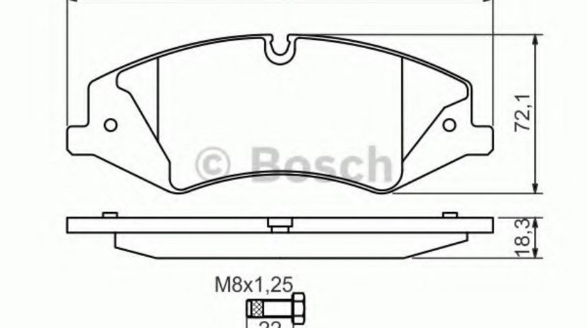 Set placute frana,frana disc LAND ROVER RANGE ROVER SPORT (LS) (2005 - 2013) BOSCH 0 986 494 408 piesa NOUA